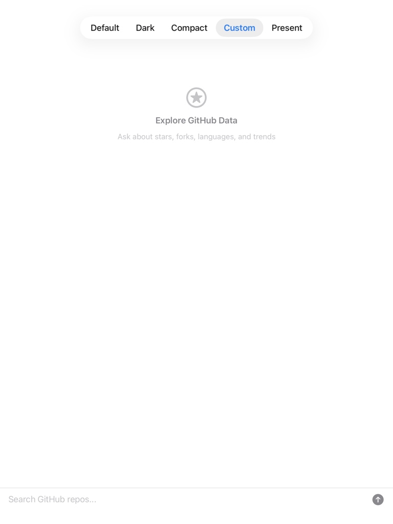 Custom theme